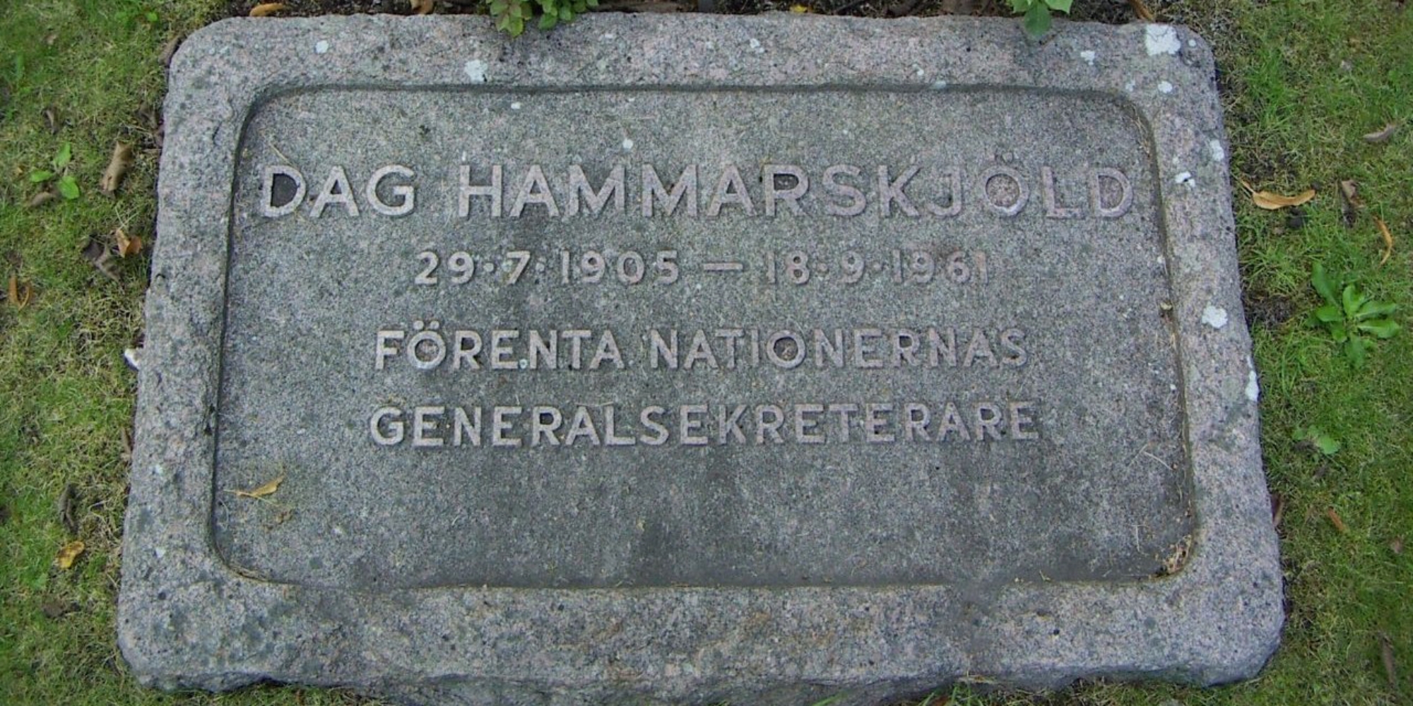 At Dag Hammarskjöld’s grave, 65 years later